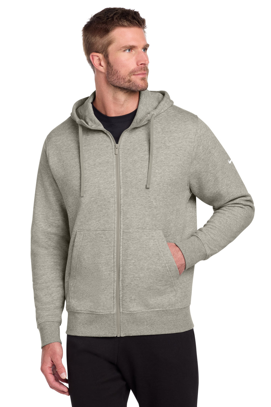 Nike Club Fleece Sleeve Swoosh Full-Zip Hoodie