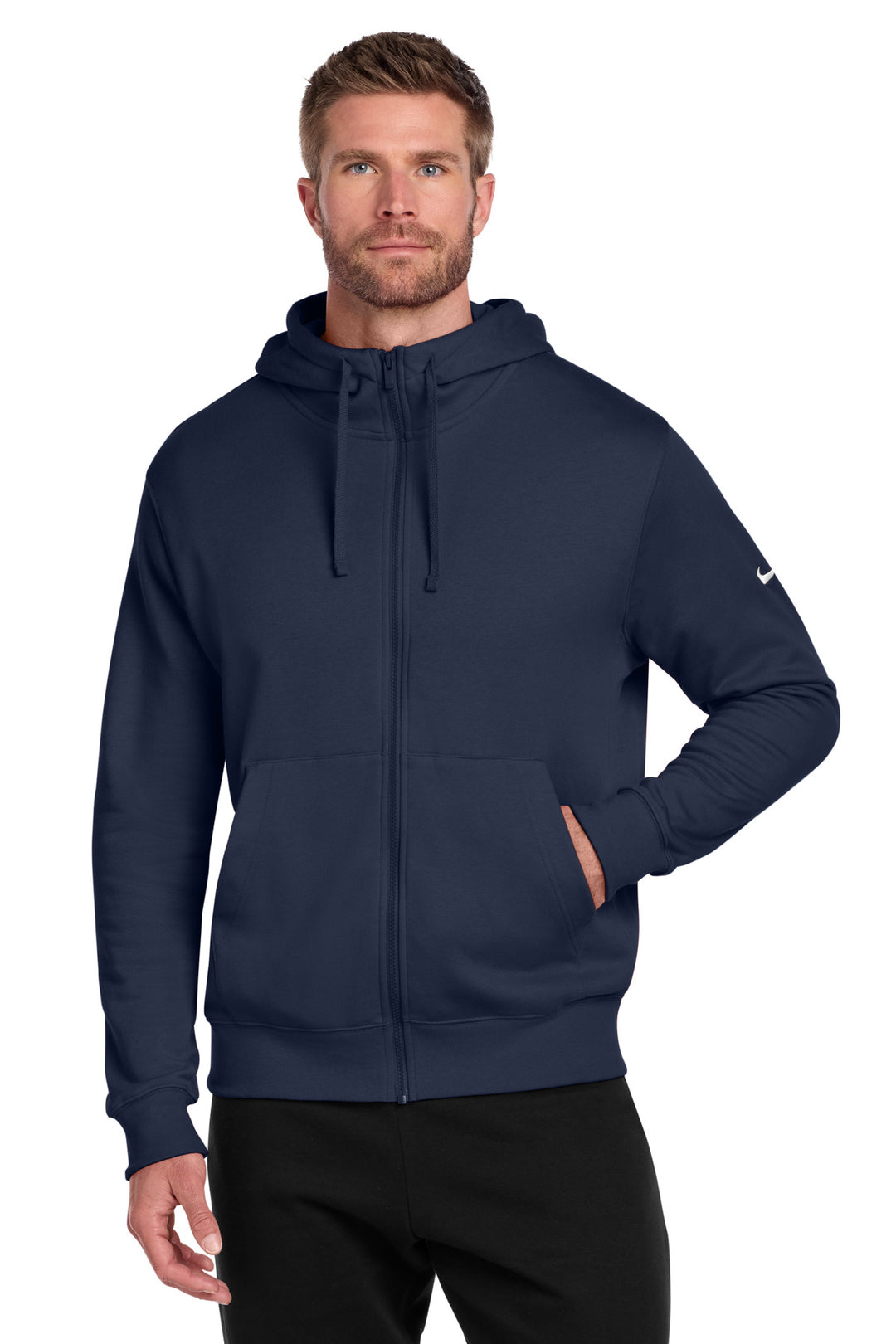 Nike Club Fleece Sleeve Swoosh Full-Zip Hoodie