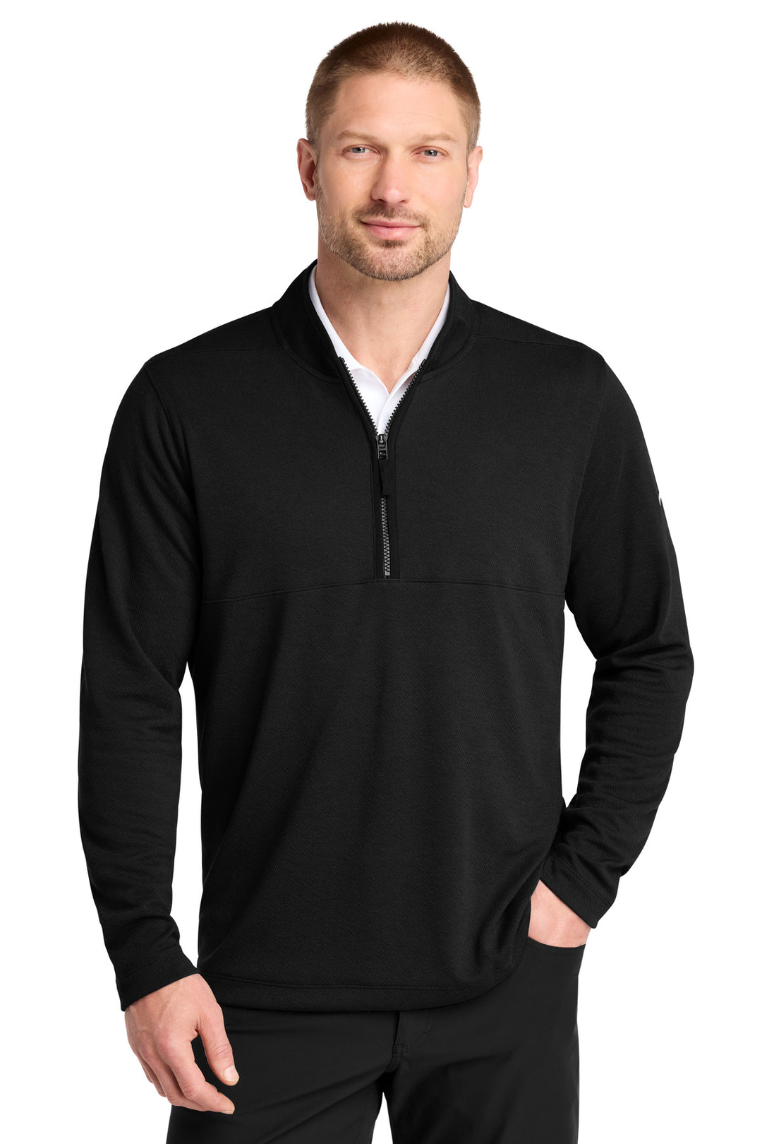 Nike NKDX6702 Textured 1/2-Zip Cover-Up