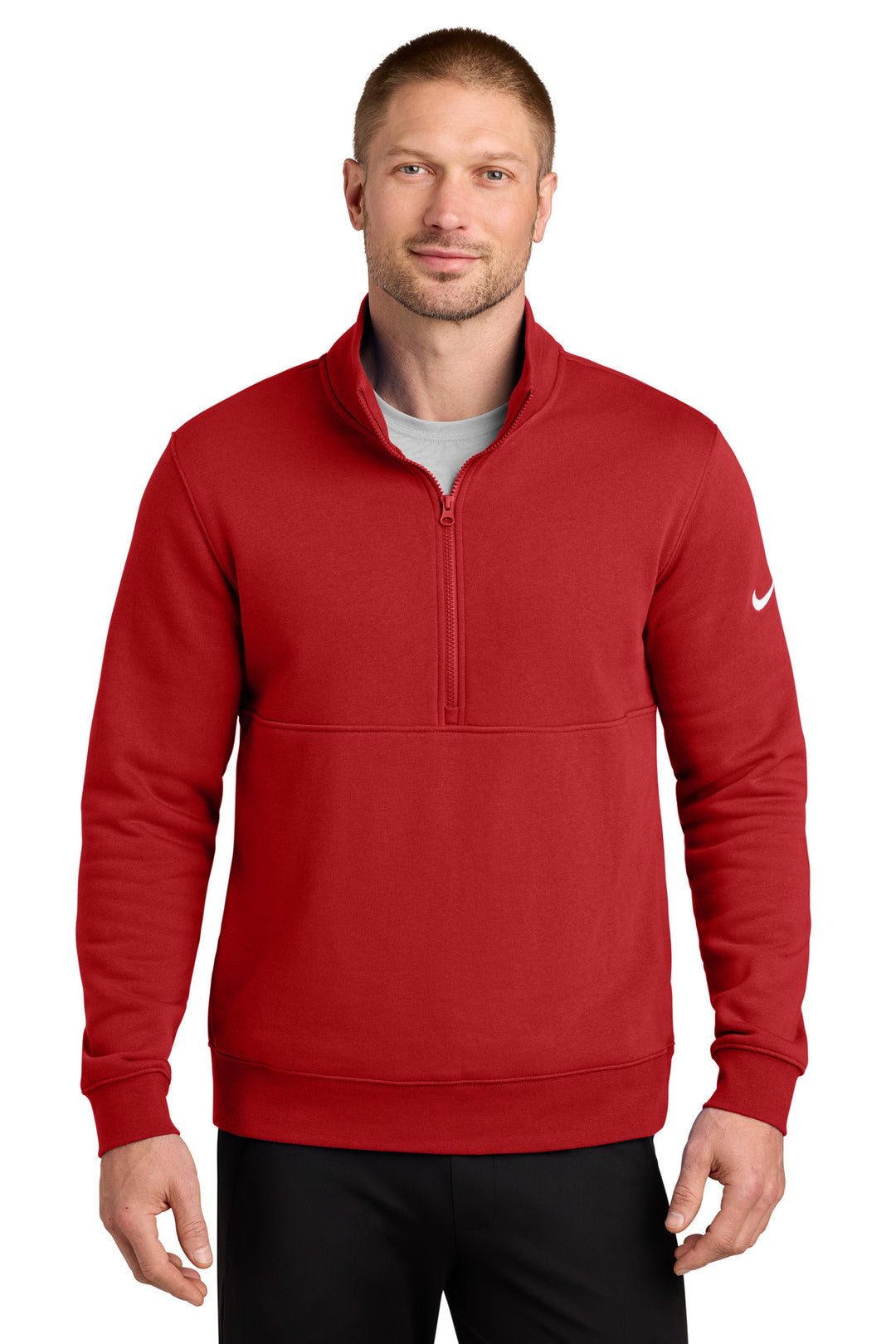 Nike Club Fleece Sleeve Swoosh 1/2-Zip