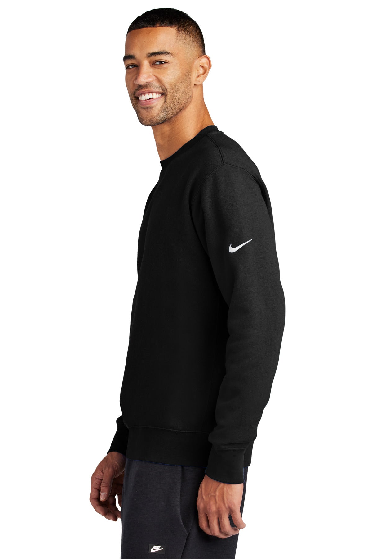 Nike Club Fleece Sleeve Swoosh Crew NKFD9863