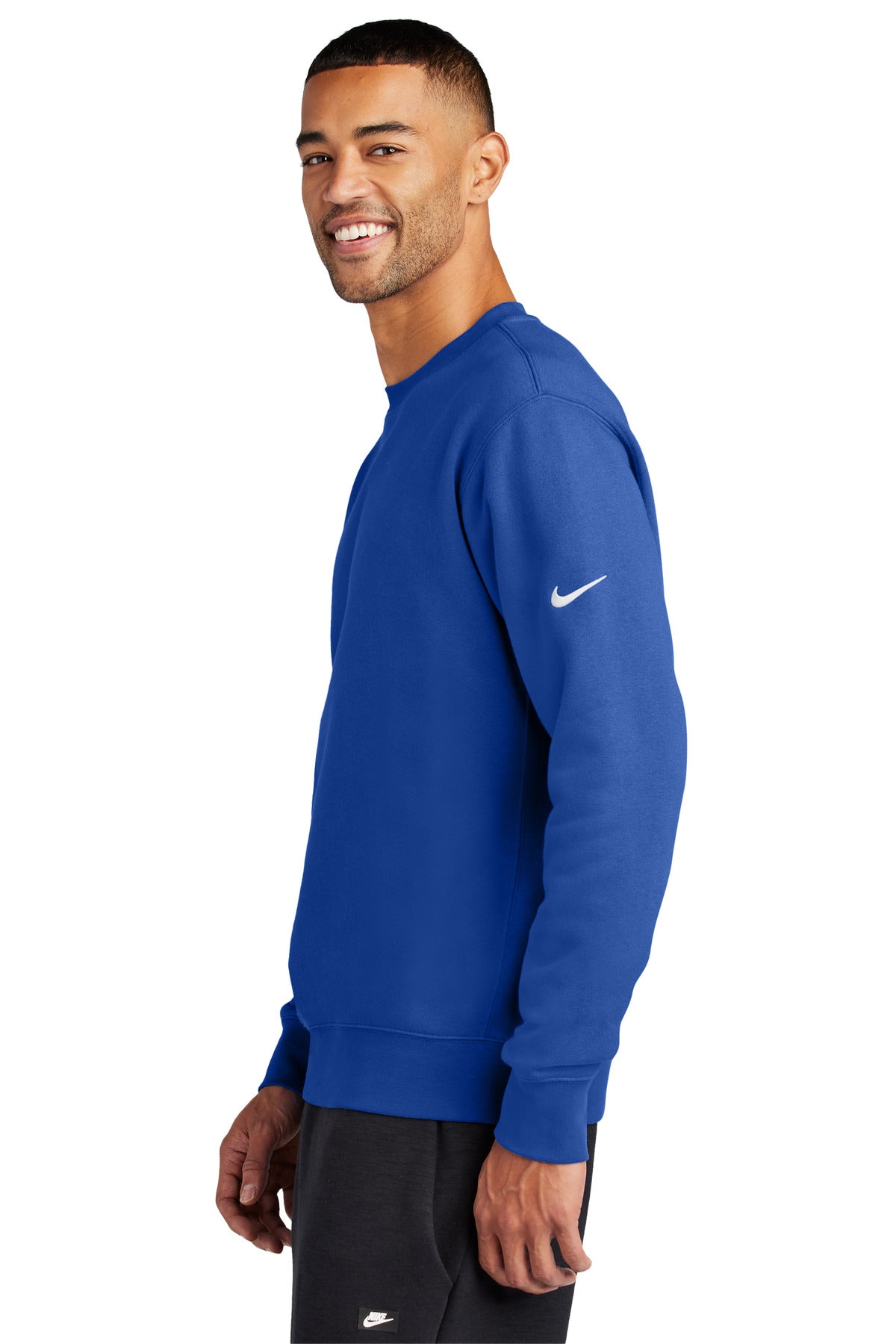 Nike Club Fleece Sleeve Swoosh Crew NKFD9863