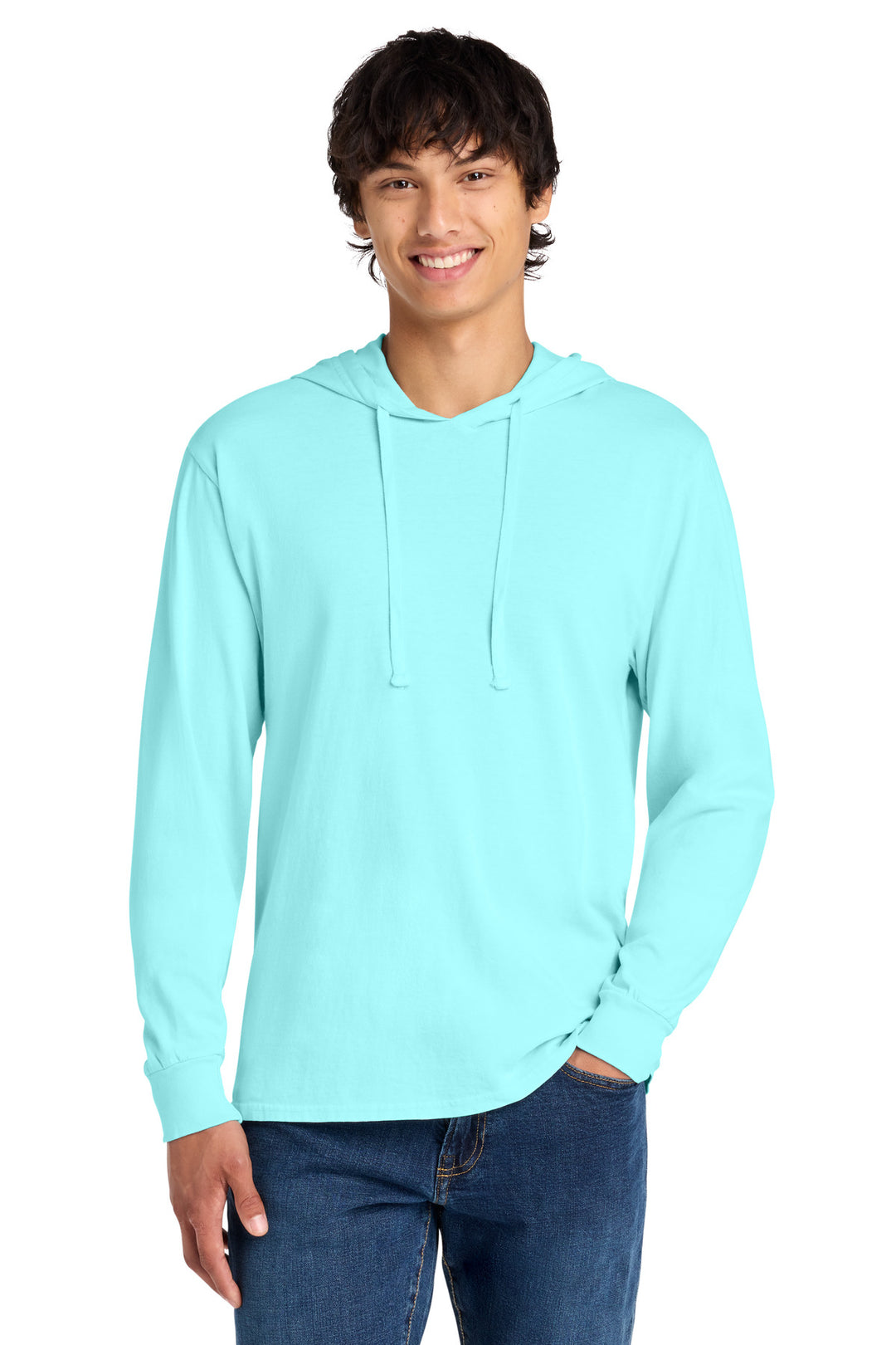 Port &amp; Co Beach Wash   Garment-Dyed Pullover Hooded Tee