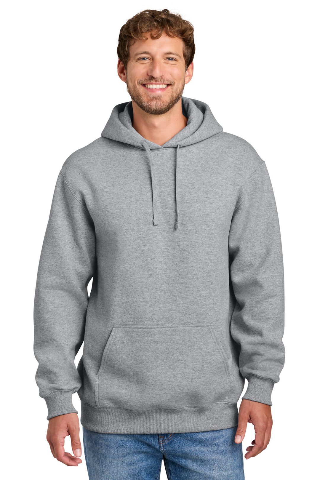 Port &amp; Co Foundation Fleece Pullover Hooded Sweatshirt