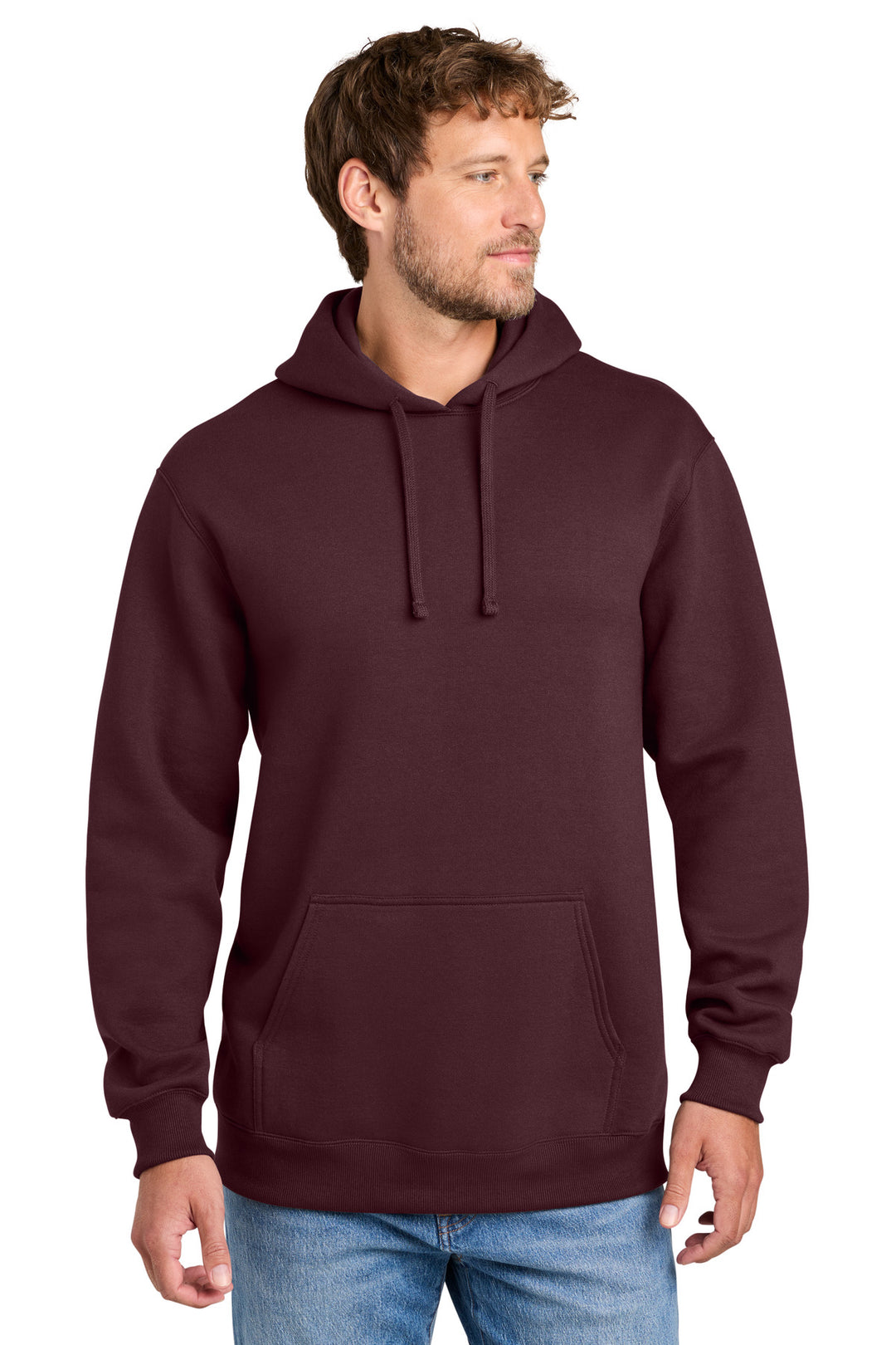 Port &amp; Co Foundation Fleece Pullover Hooded Sweatshirt