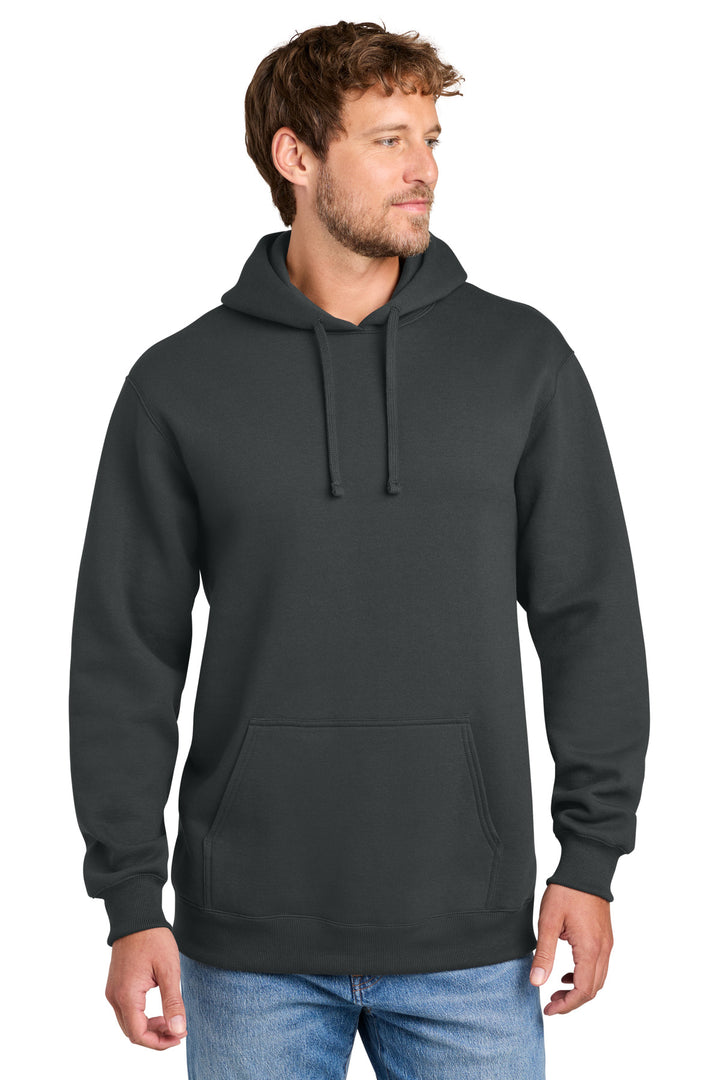 Port &amp; Co Foundation Fleece Pullover Hooded Sweatshirt