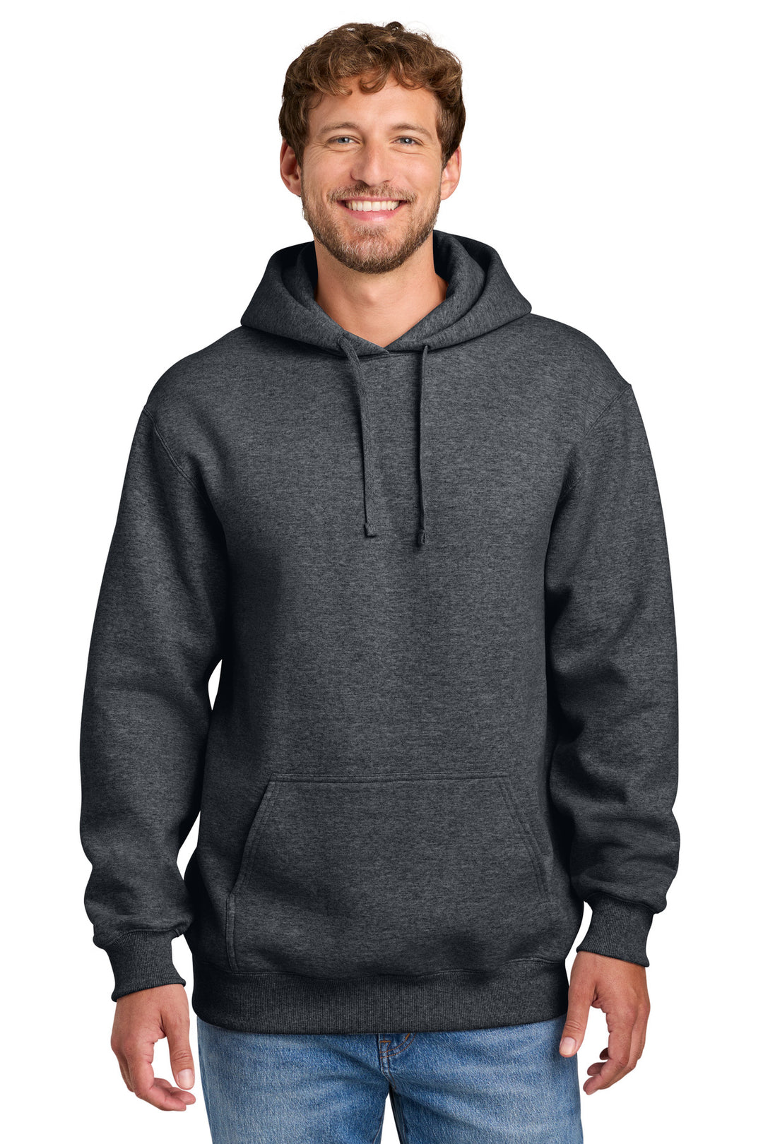 Port &amp; Co Foundation Fleece Pullover Hooded Sweatshirt