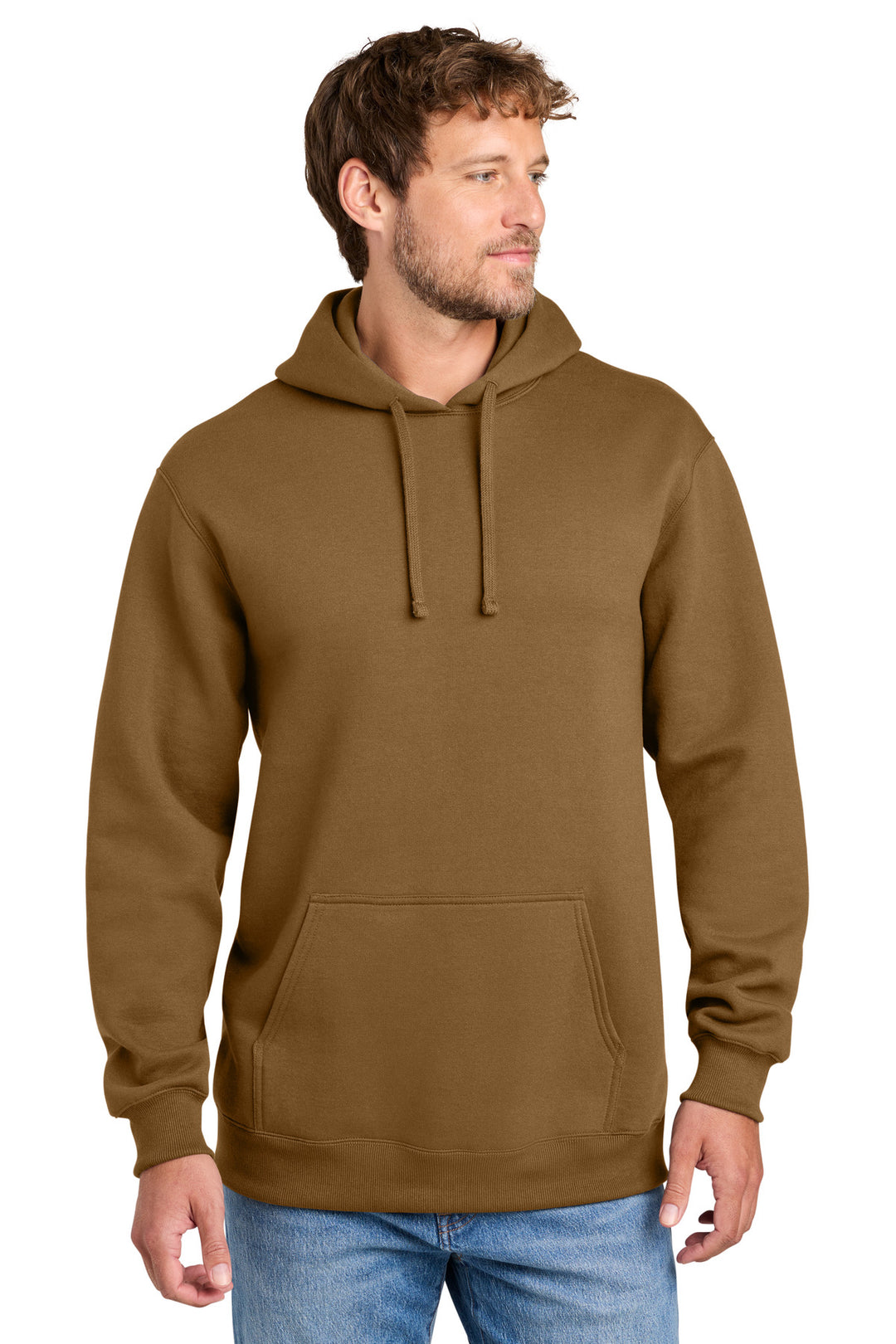 Port &amp; Co Foundation Fleece Pullover Hooded Sweatshirt