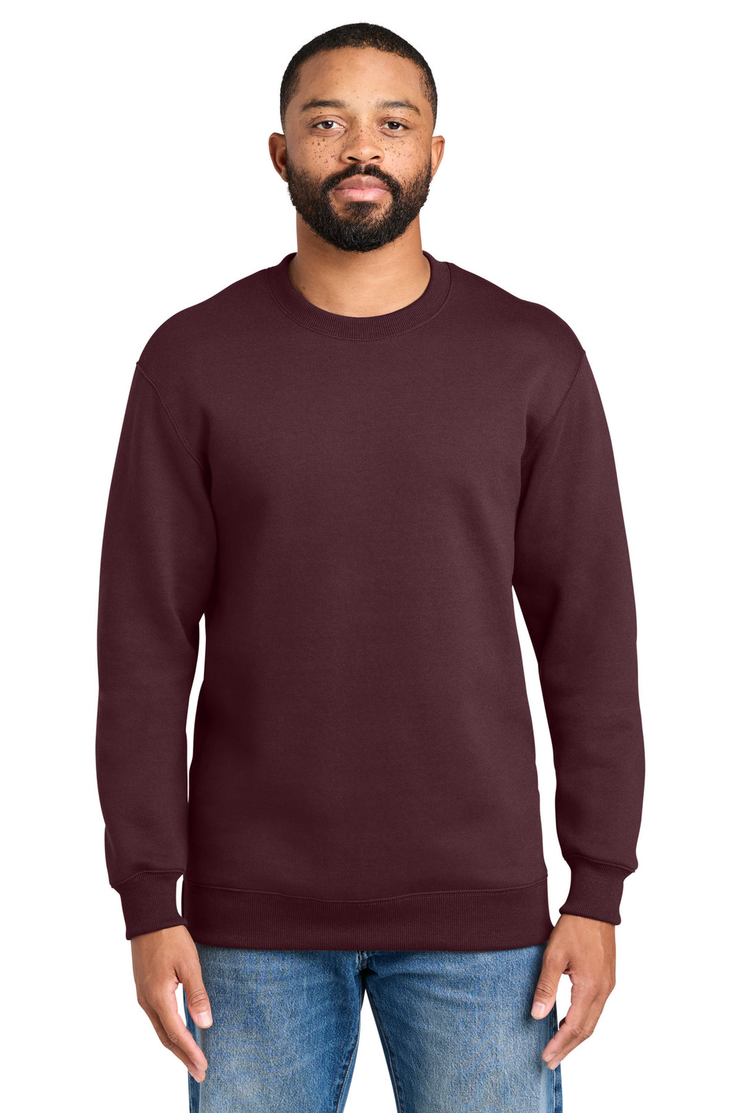 Port &amp; Co Foundation Fleece Pullover Crewneck Sweatshirt