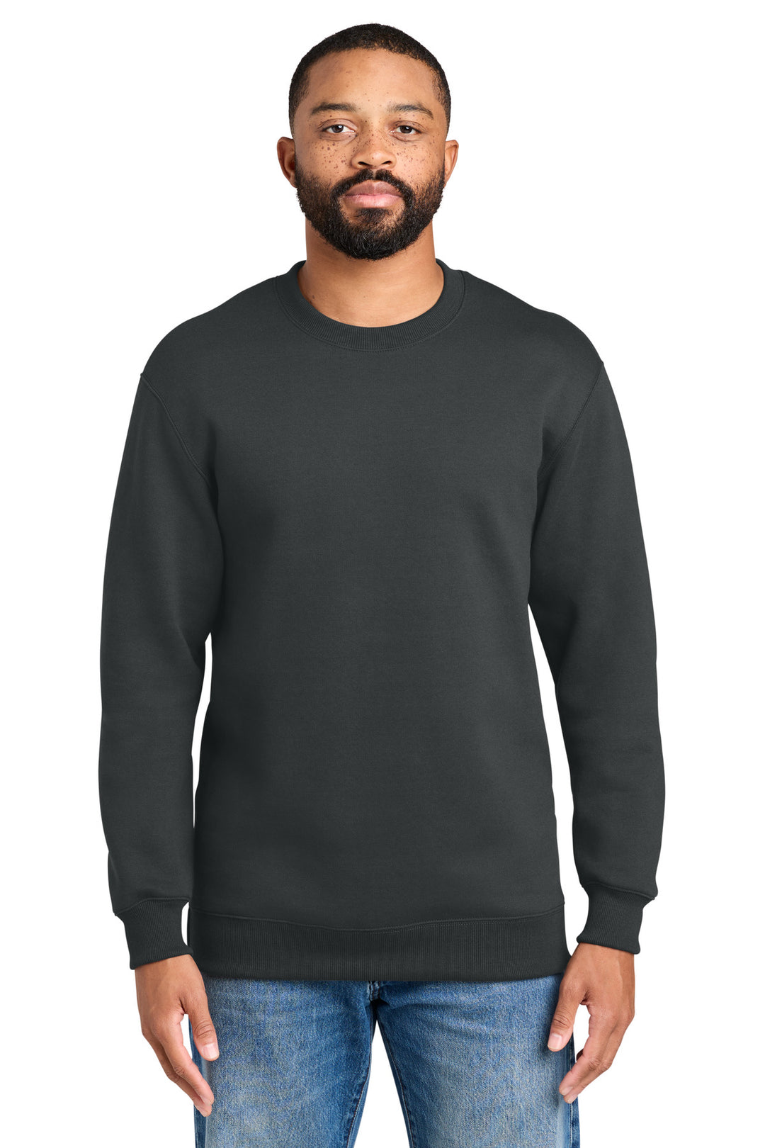 Port &amp; Co Foundation Fleece Pullover Crewneck Sweatshirt