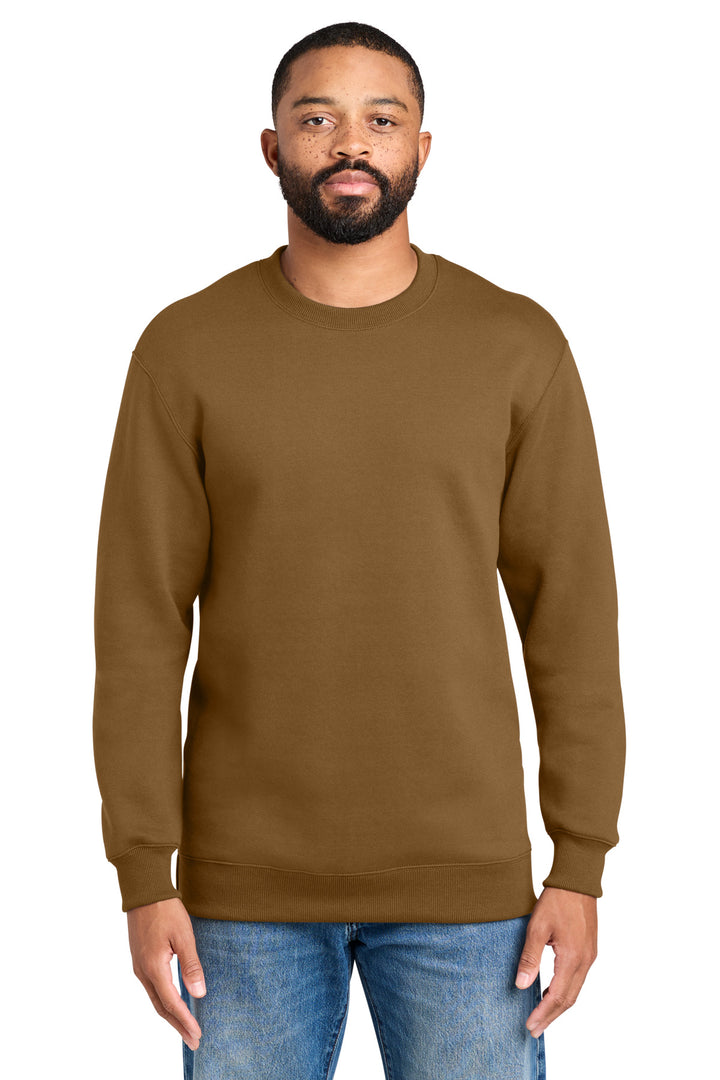 Port &amp; Co Foundation Fleece Pullover Crewneck Sweatshirt