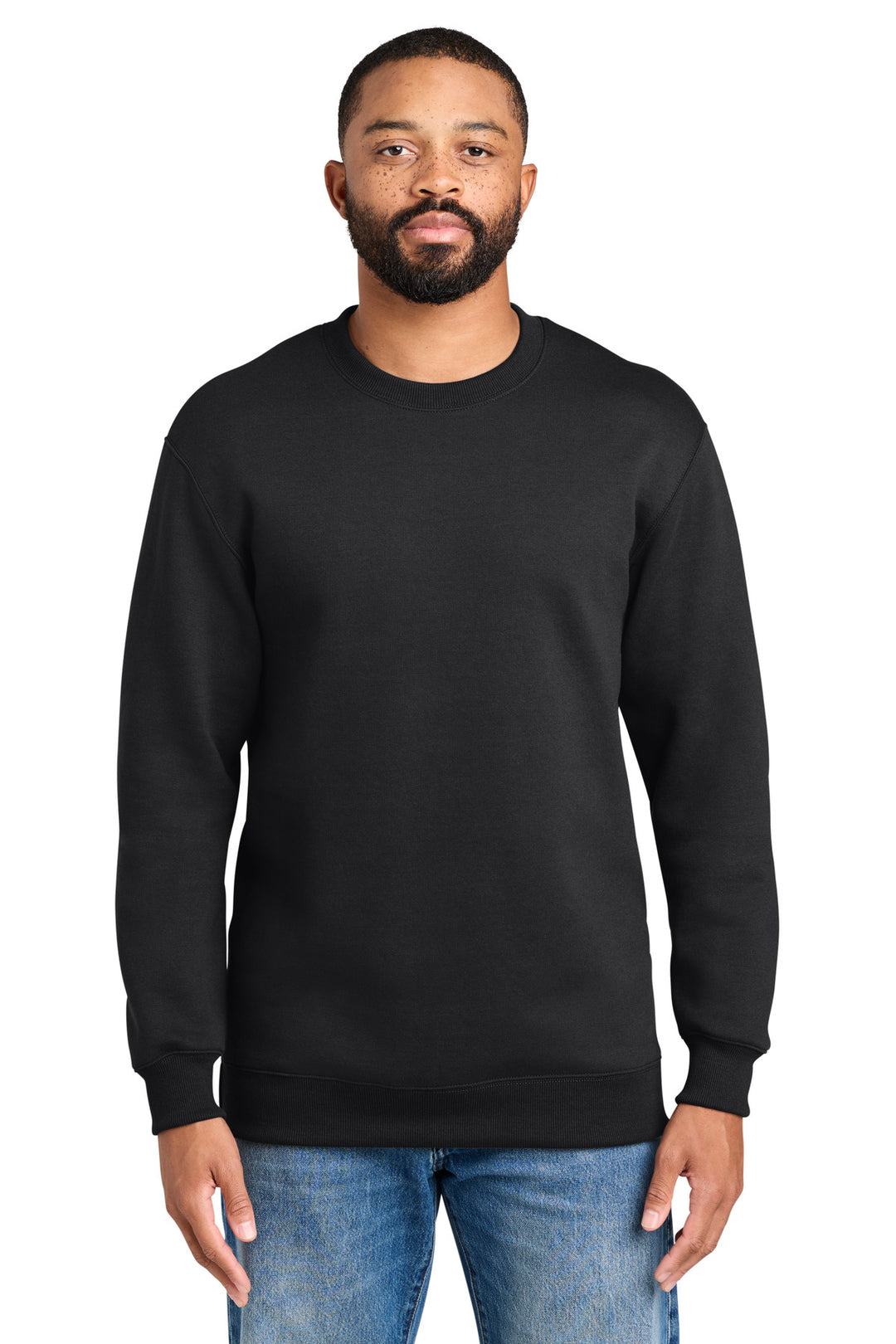 Port &amp; Co Foundation Fleece Pullover Crewneck Sweatshirt