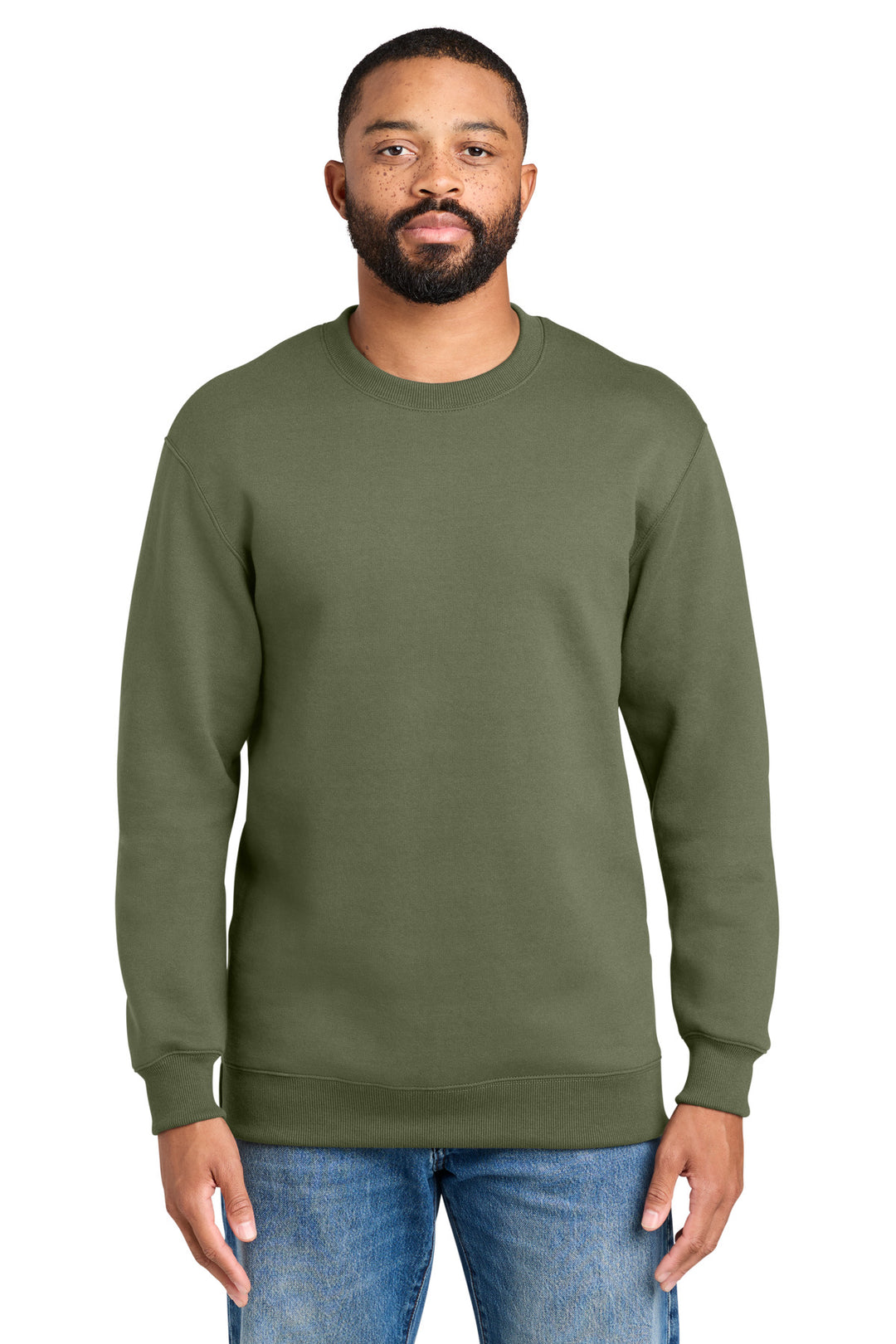 Port &amp; Co Foundation Fleece Pullover Crewneck Sweatshirt