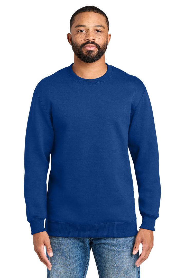 Port &amp; Co Foundation Fleece Pullover Crewneck Sweatshirt