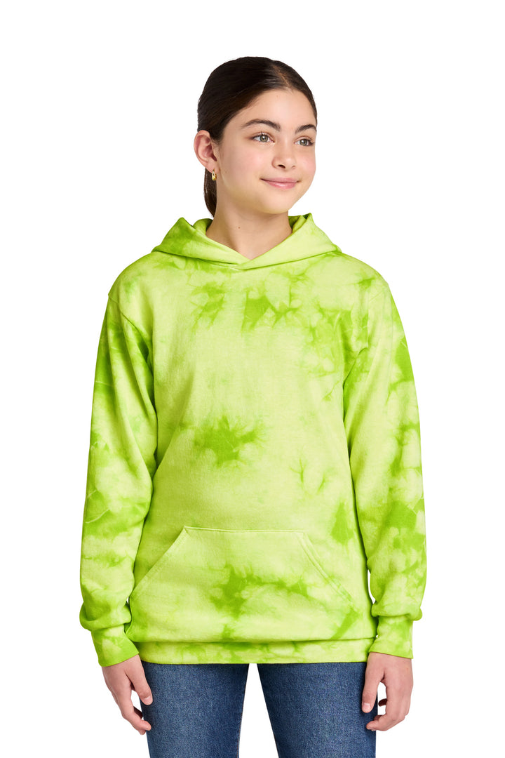 Port &amp; Co Youth Crystal Tie-Dye Pullover Hoodie