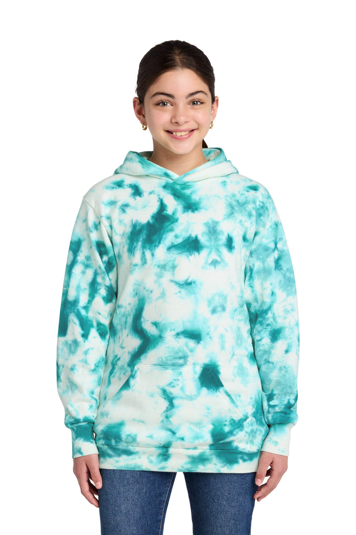 Port &amp; Co Youth Crystal Tie-Dye Pullover Hoodie
