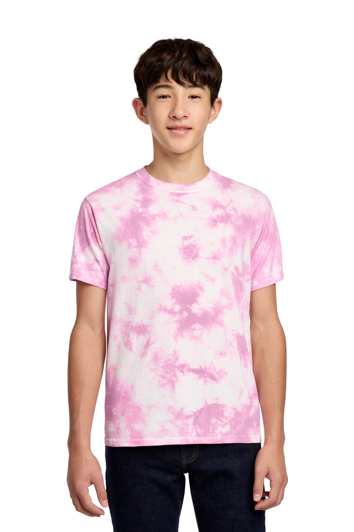 Port &amp; Co Youth Crystal Tie-Dye Tee