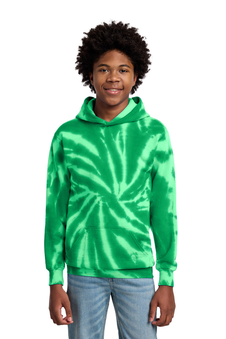 Port &amp; Co Youth Tie-Dye Pullover Hooded Sweatshirt