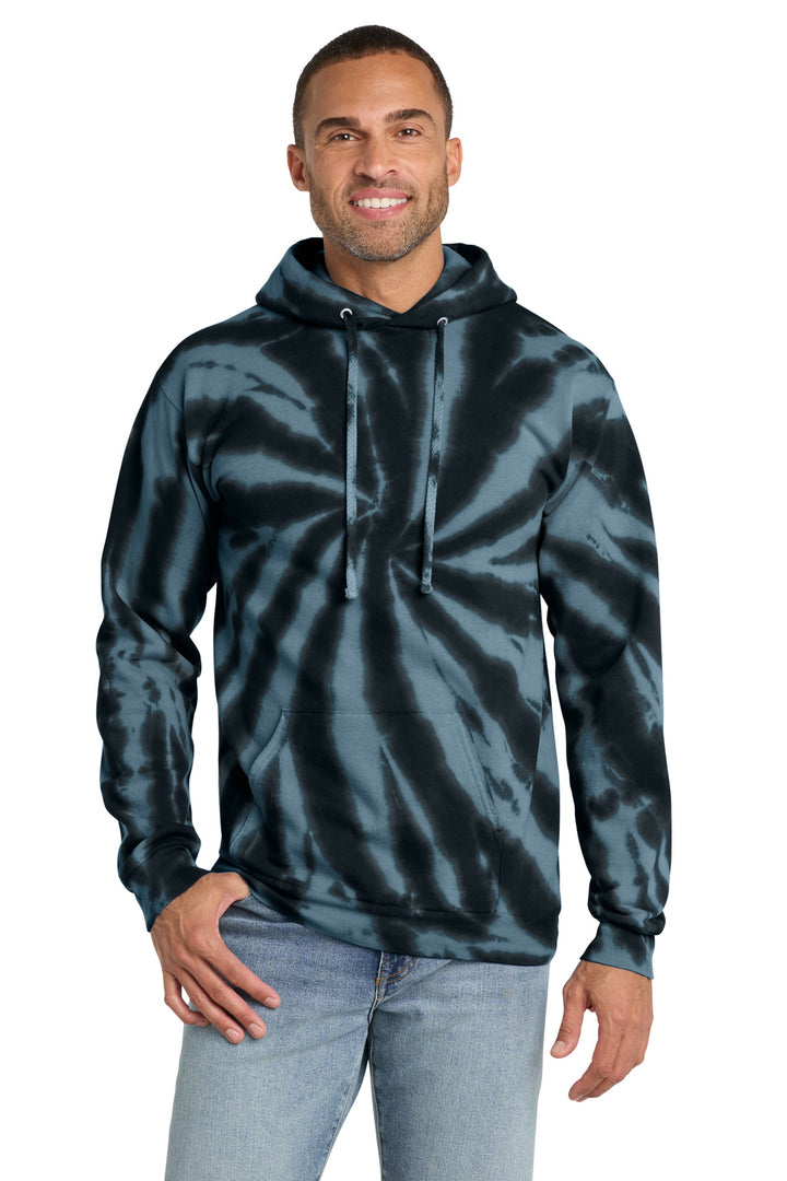 Port &amp; Co Tie-Dye Pullover Hooded Sweatshirt