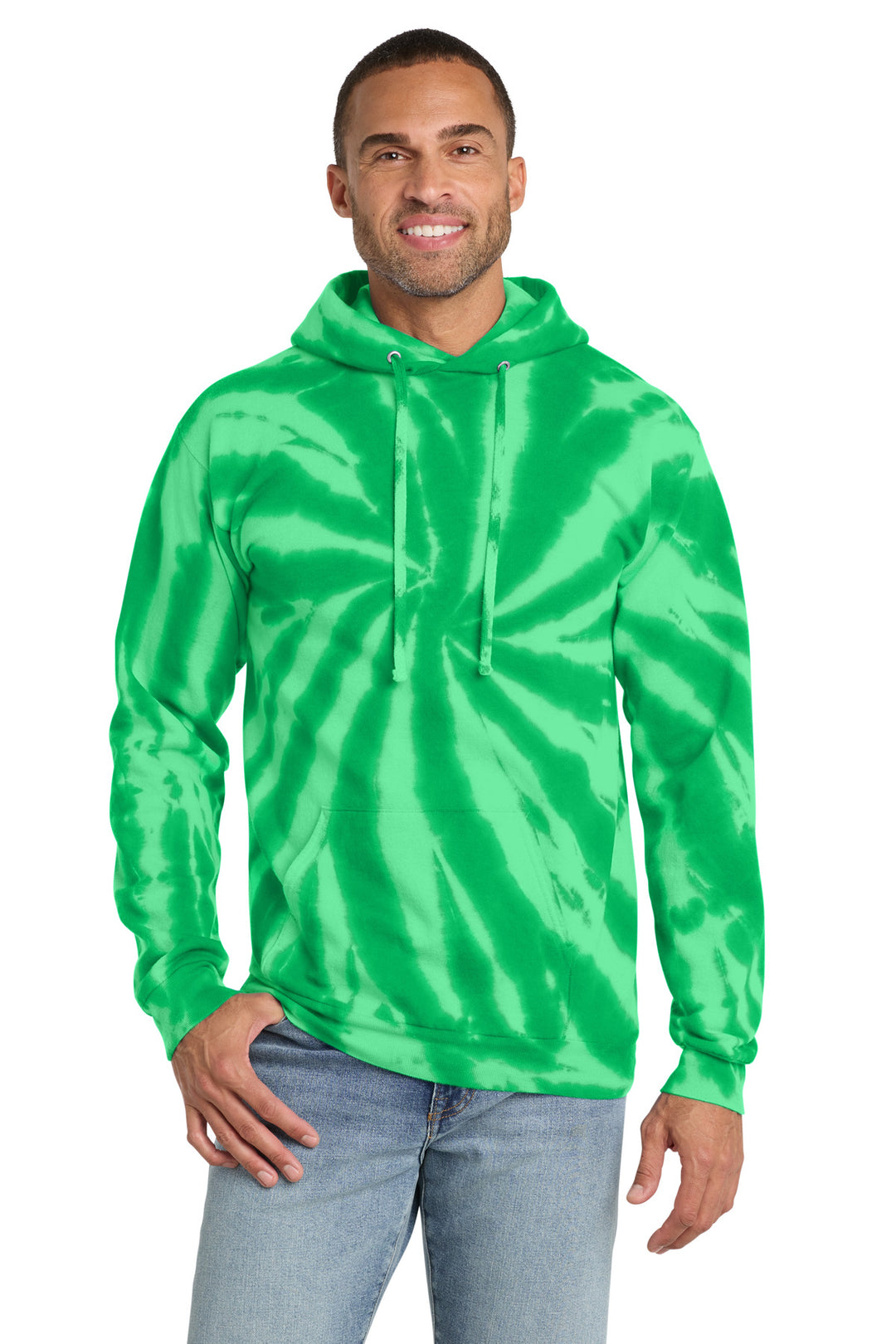 Port &amp; Co Tie-Dye Pullover Hooded Sweatshirt