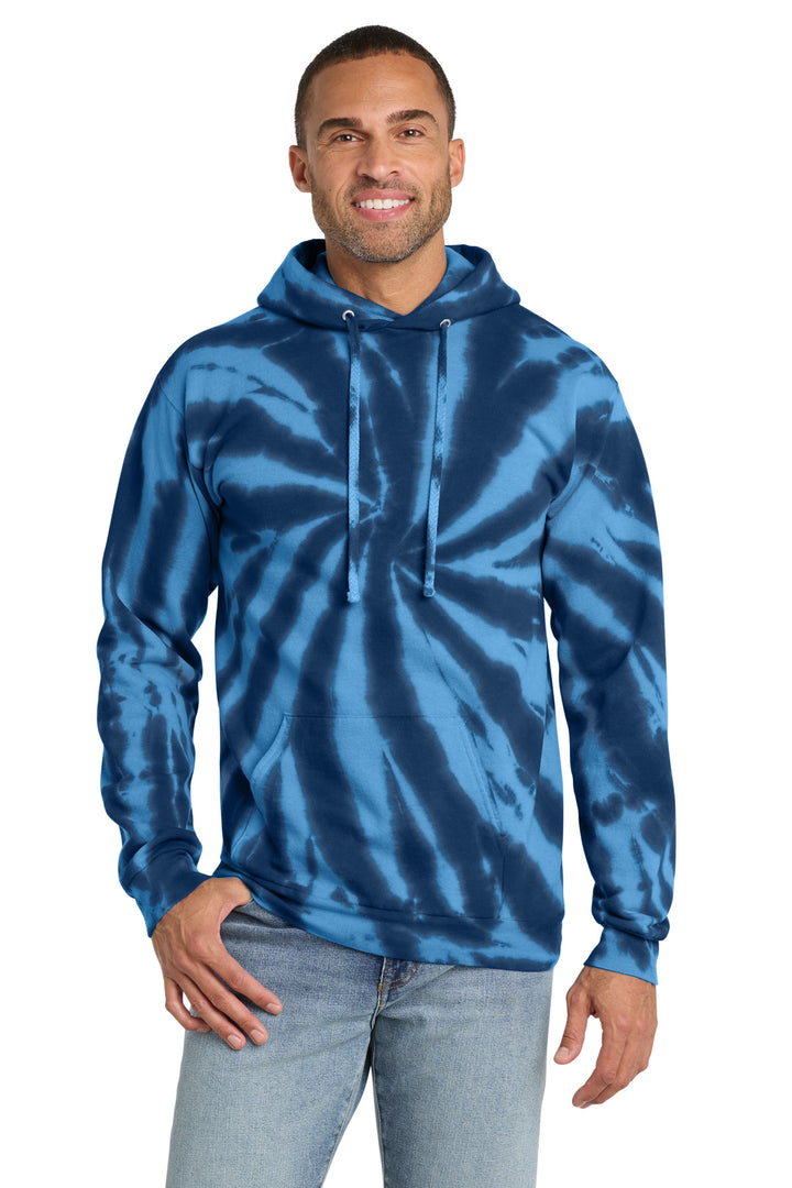 Port &amp; Co Tie-Dye Pullover Hooded Sweatshirt