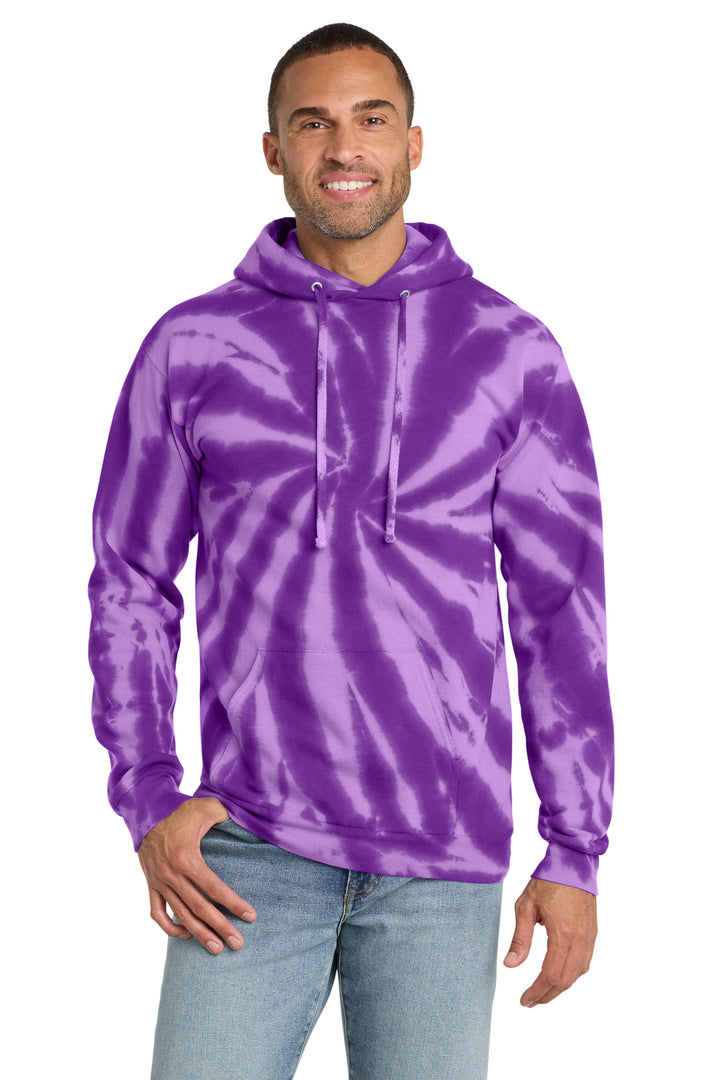 Port &amp; Co Tie-Dye Pullover Hooded Sweatshirt
