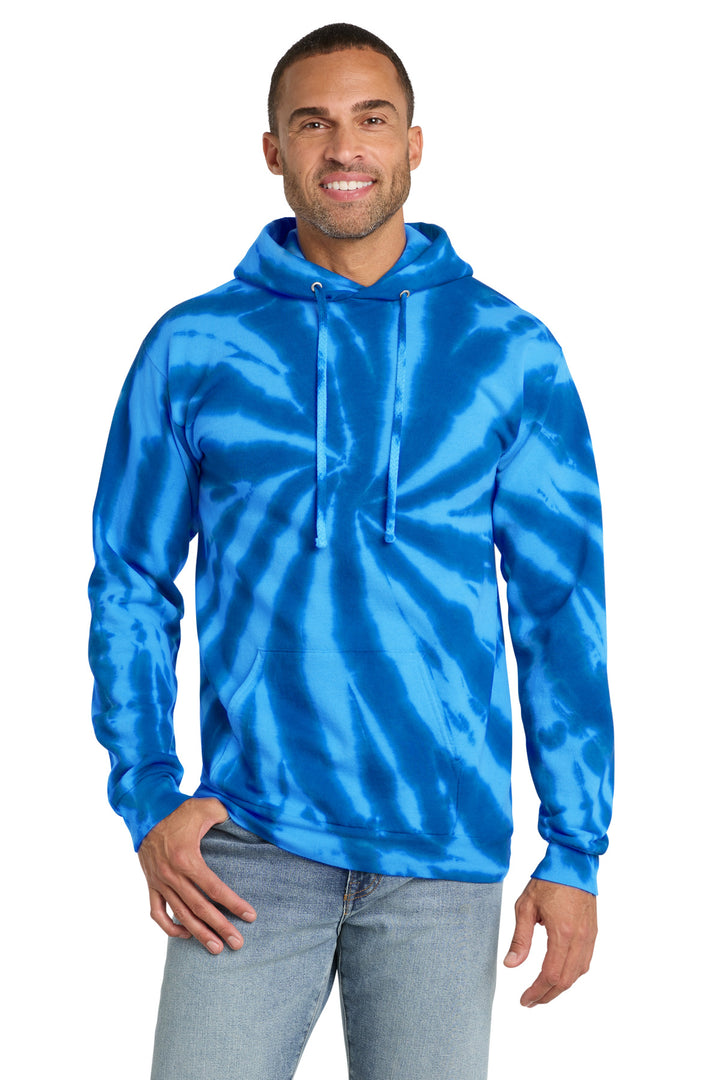 Port &amp; Co Tie-Dye Pullover Hooded Sweatshirt