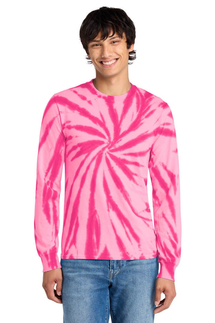 Port &amp; Co Tie-Dye Long Sleeve Tee