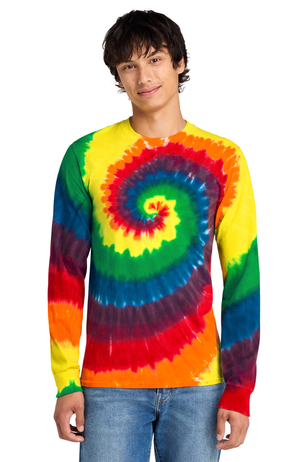 Port &amp; Co Tie-Dye Long Sleeve Tee