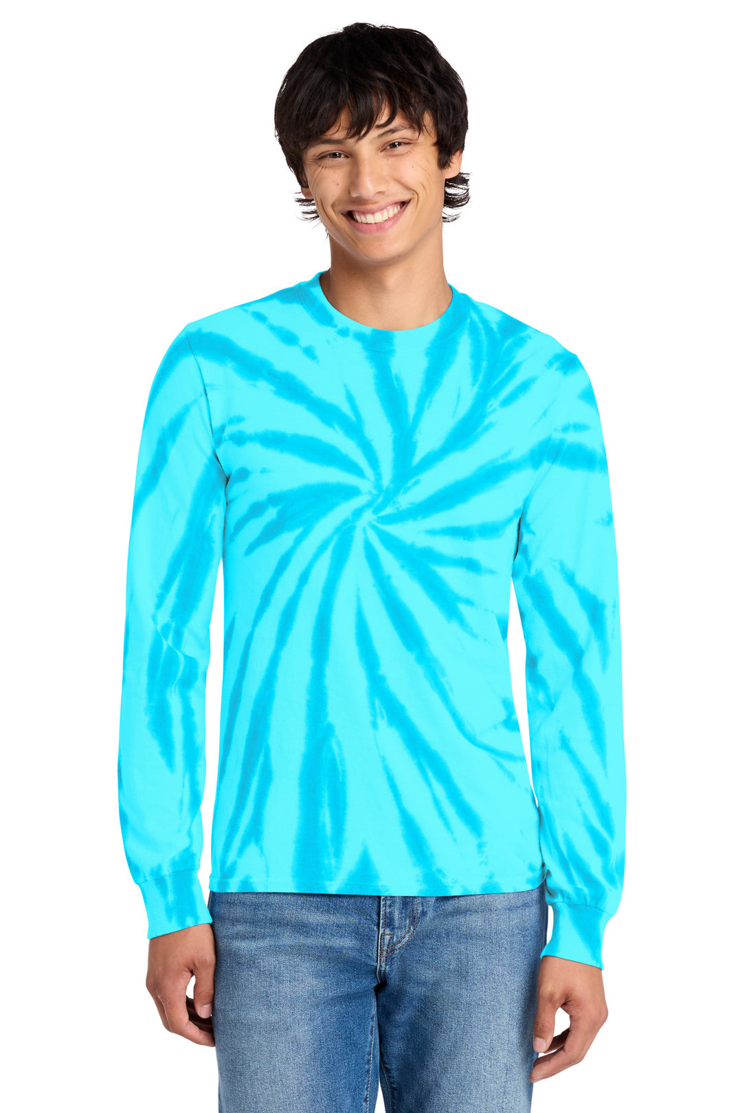 Port &amp; Co Tie-Dye Long Sleeve Tee
