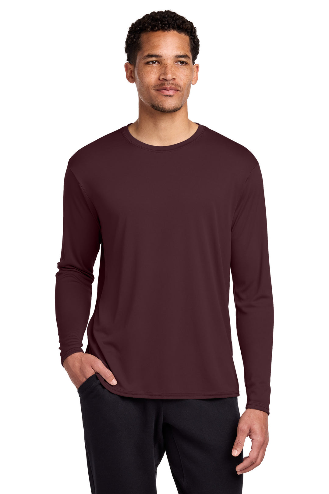 Port &amp; Co Long Sleeve Performance Tee