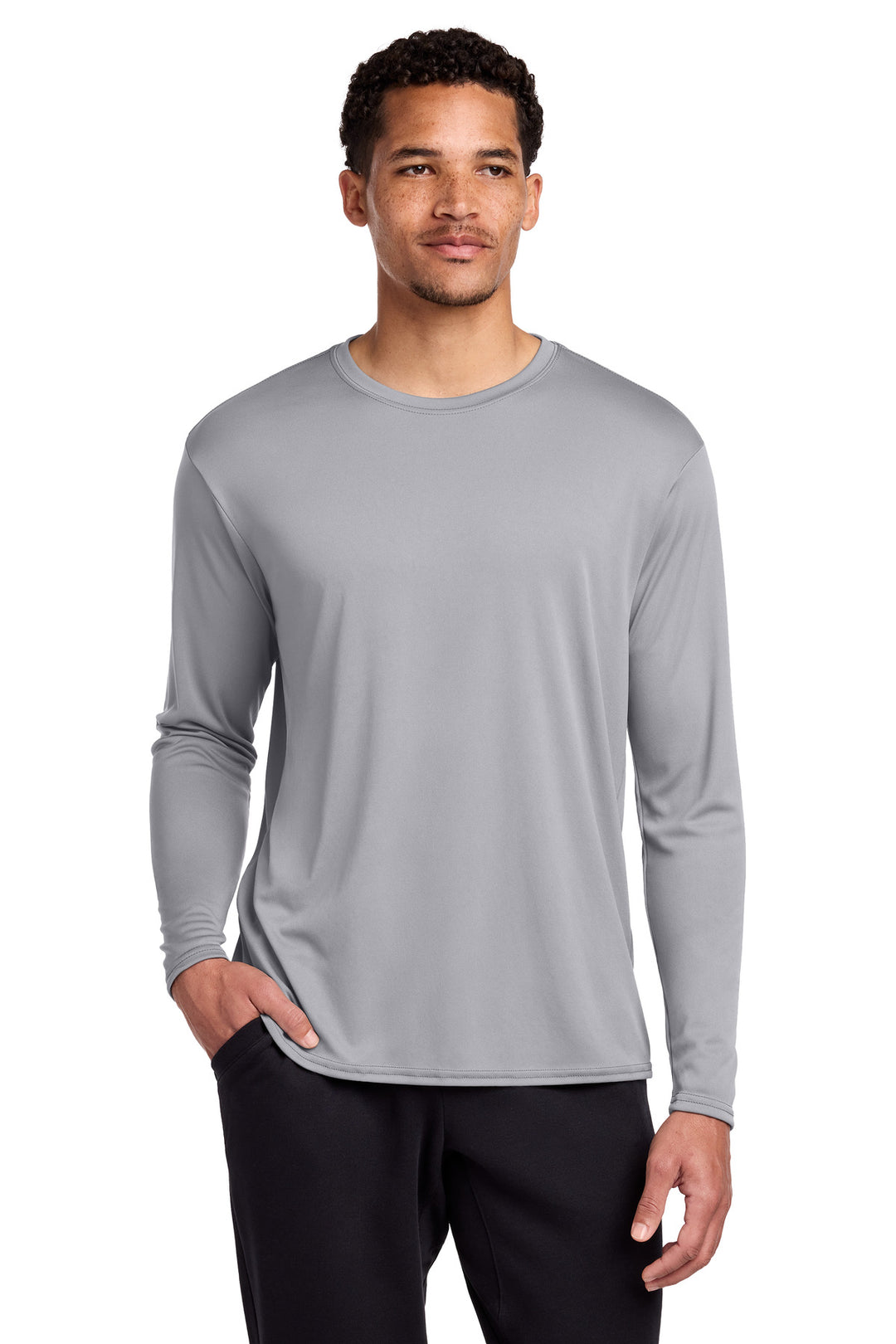 Port &amp; Co Long Sleeve Performance Tee