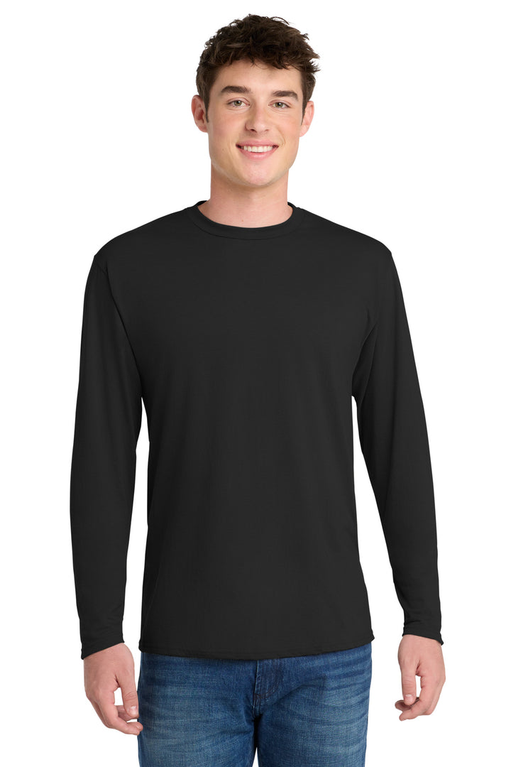 Port &amp; Co Long Sleeve Performance Blend Tee