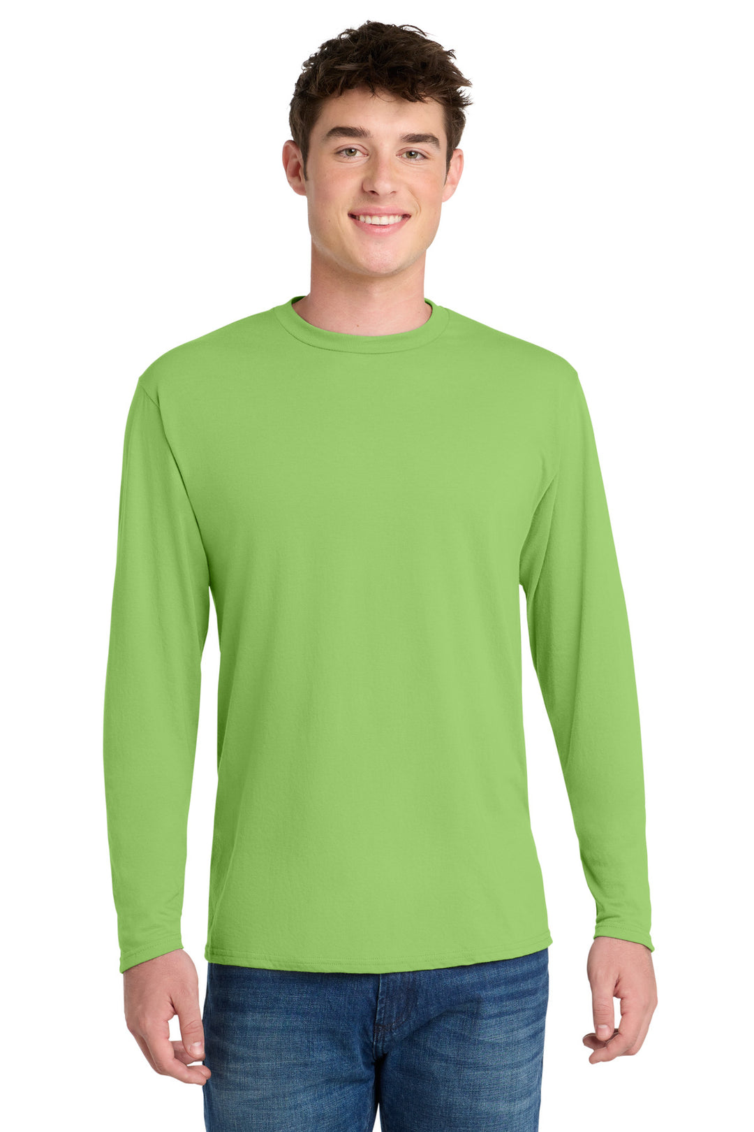 Port &amp; Co Long Sleeve Performance Blend Tee