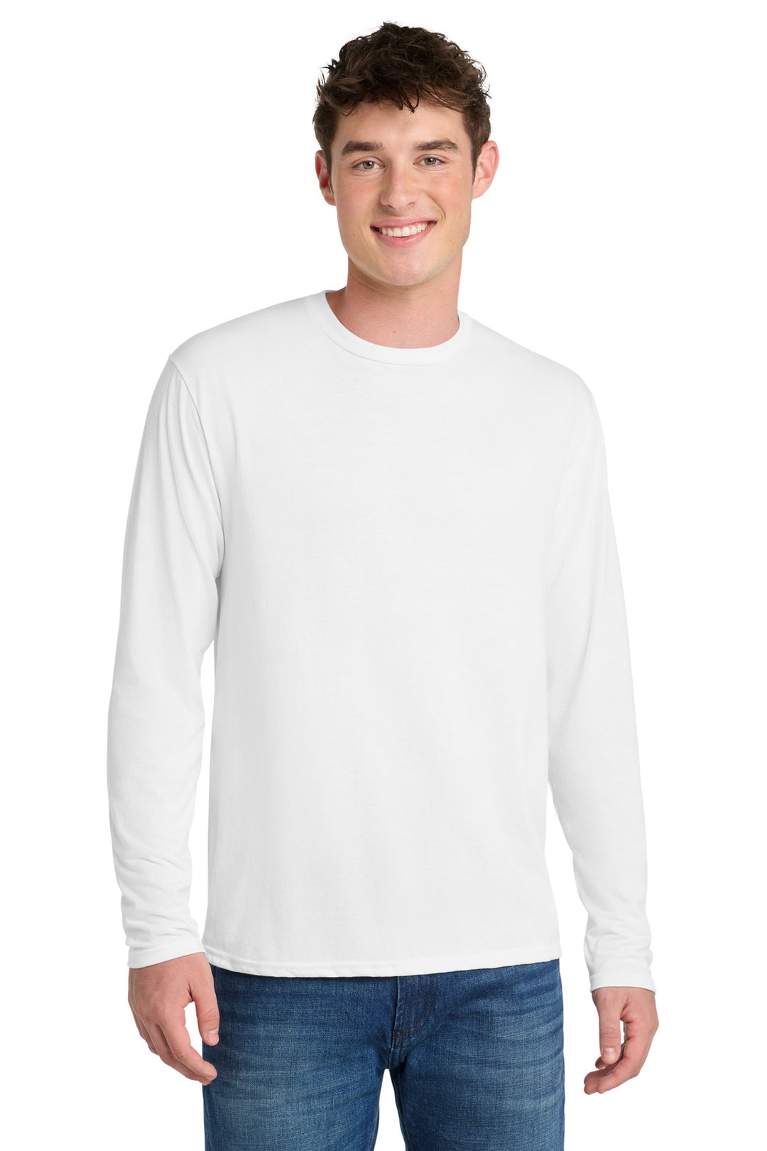 Port &amp; Co Long Sleeve Performance Blend Tee