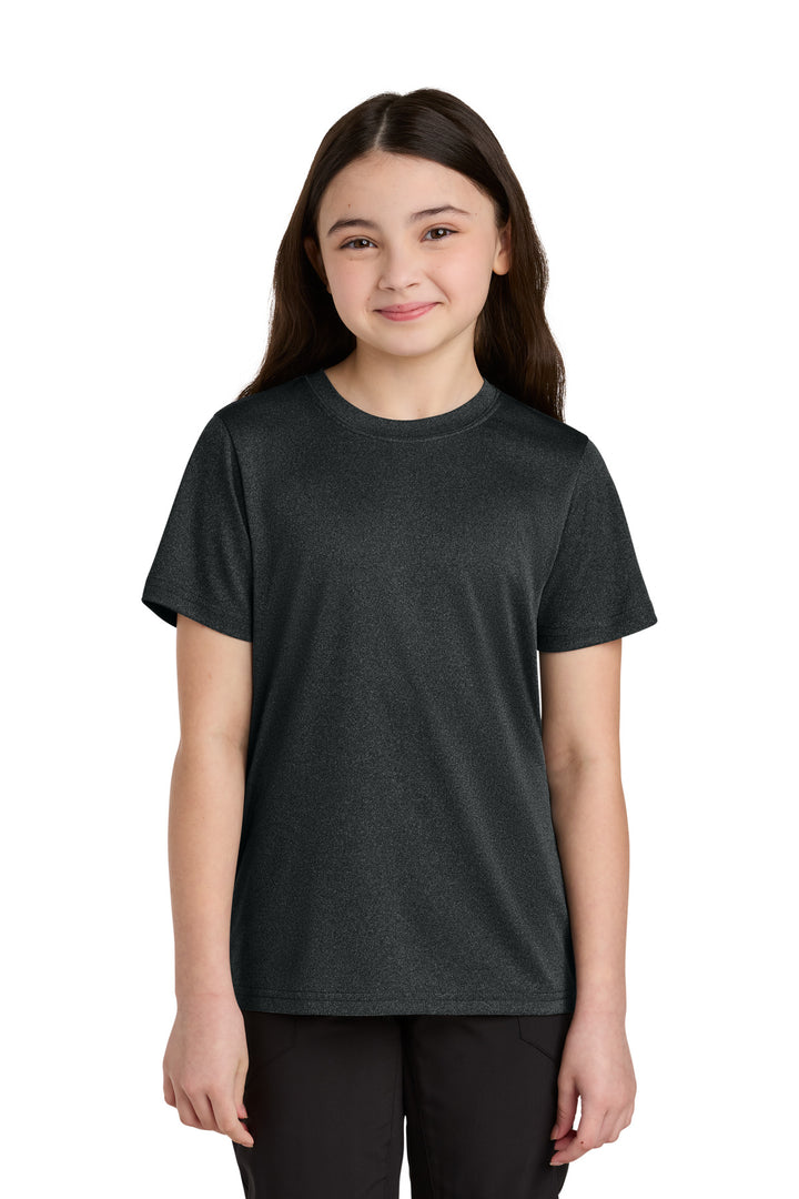 Port &amp; Co Youth Heather Performance Tee