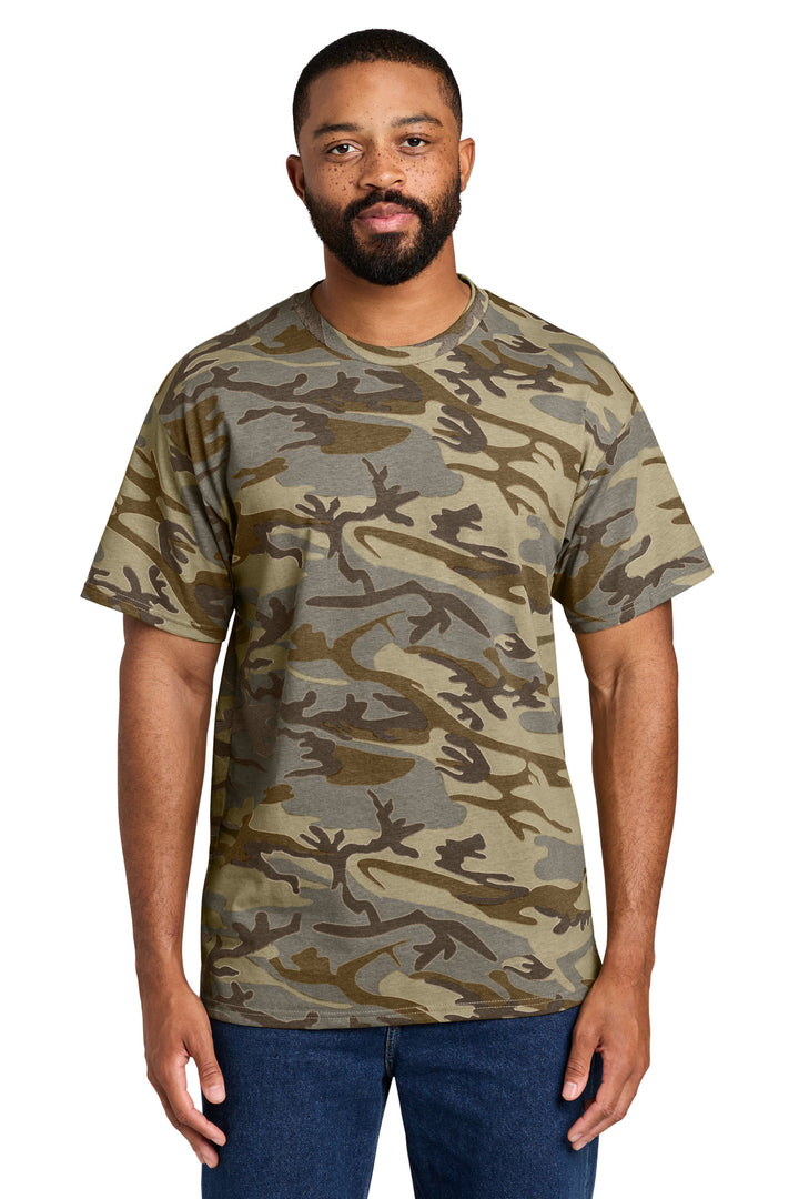 Port &amp; Co Core Cotton Camo Tee