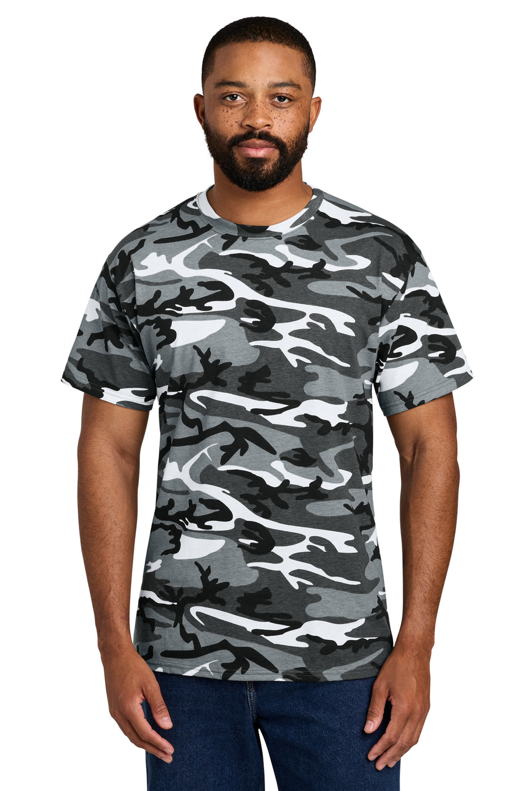 Port &amp; Co Core Cotton Camo Tee