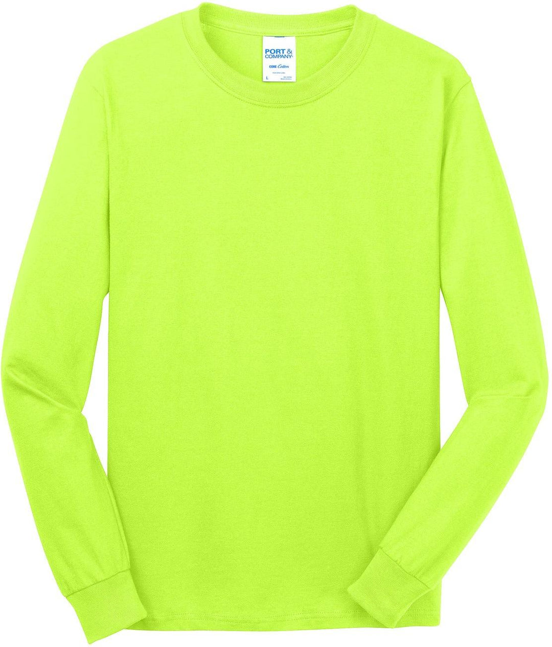 Port & Co Long Sleeve Core Cotton Tee. PC54LS