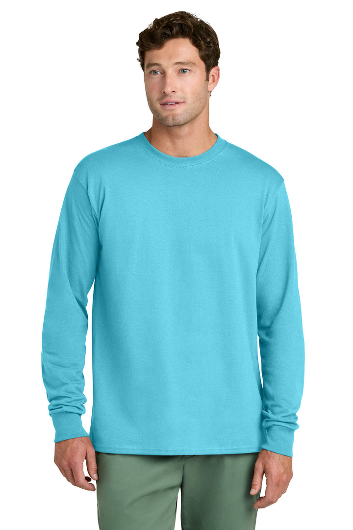 Port &amp; Co Long Sleeve Core Cotton Tee