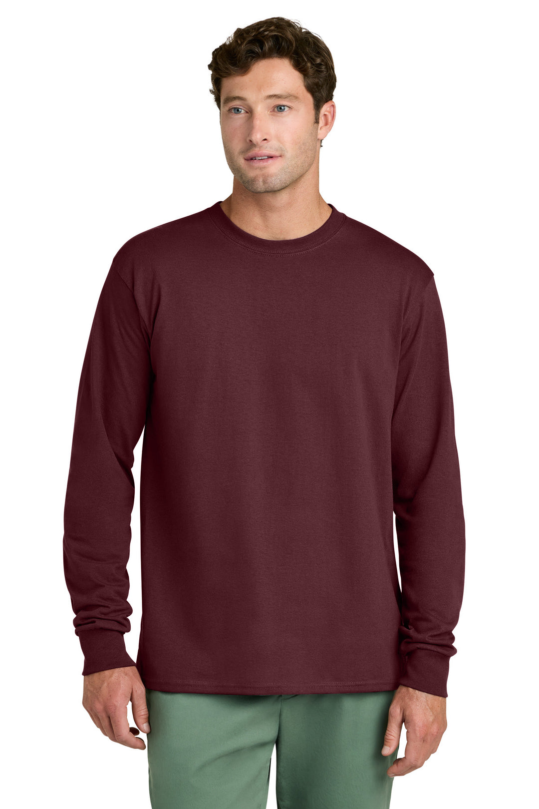 Port &amp; Co Long Sleeve Core Cotton Tee