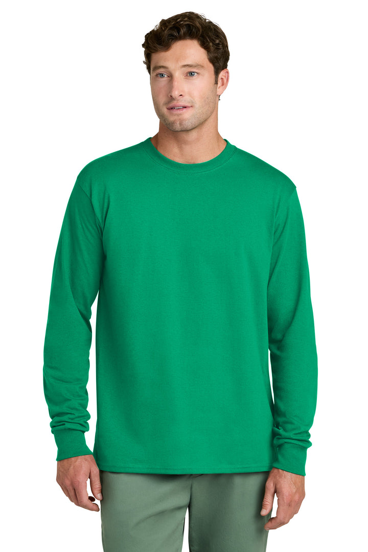 Port &amp; Co Long Sleeve Core Cotton Tee