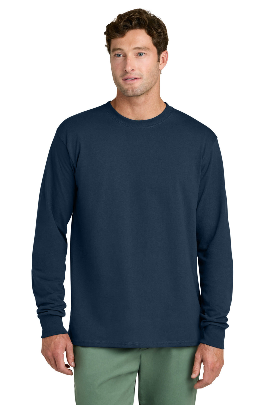 Port &amp; Co Long Sleeve Core Cotton Tee