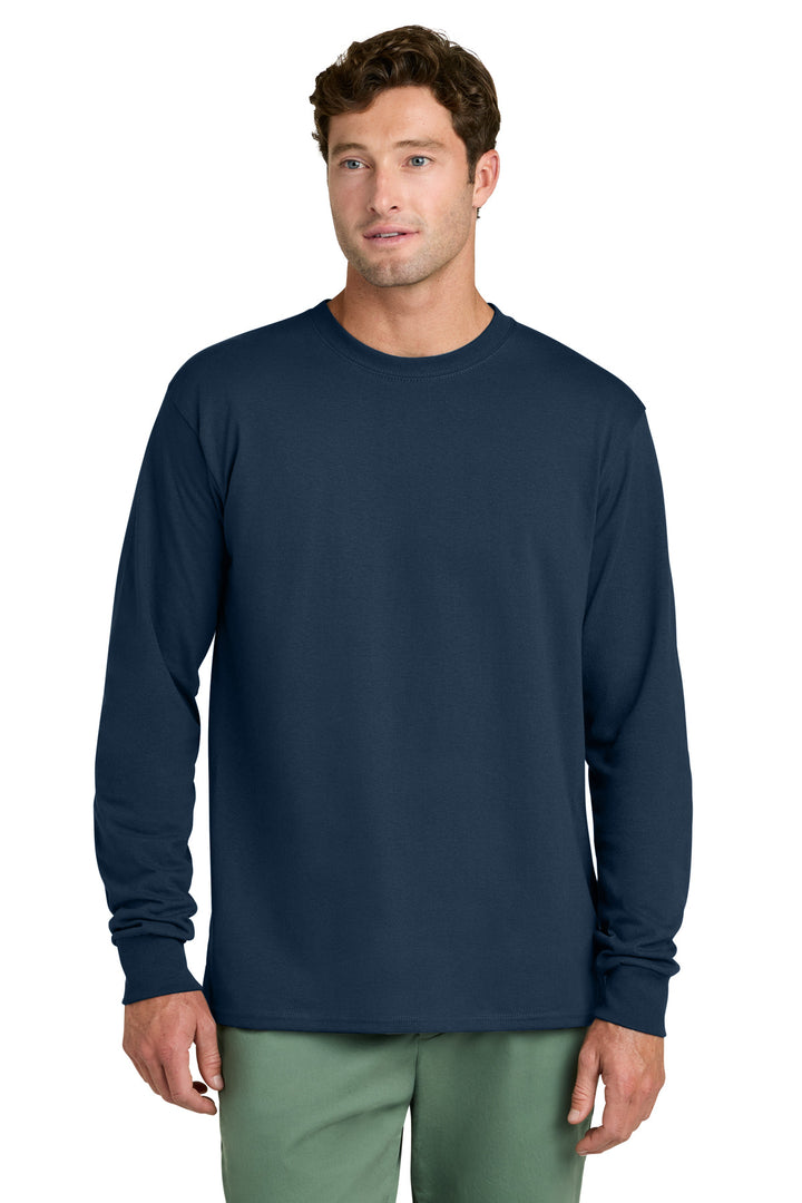 Port &amp; Co Long Sleeve Core Cotton Tee