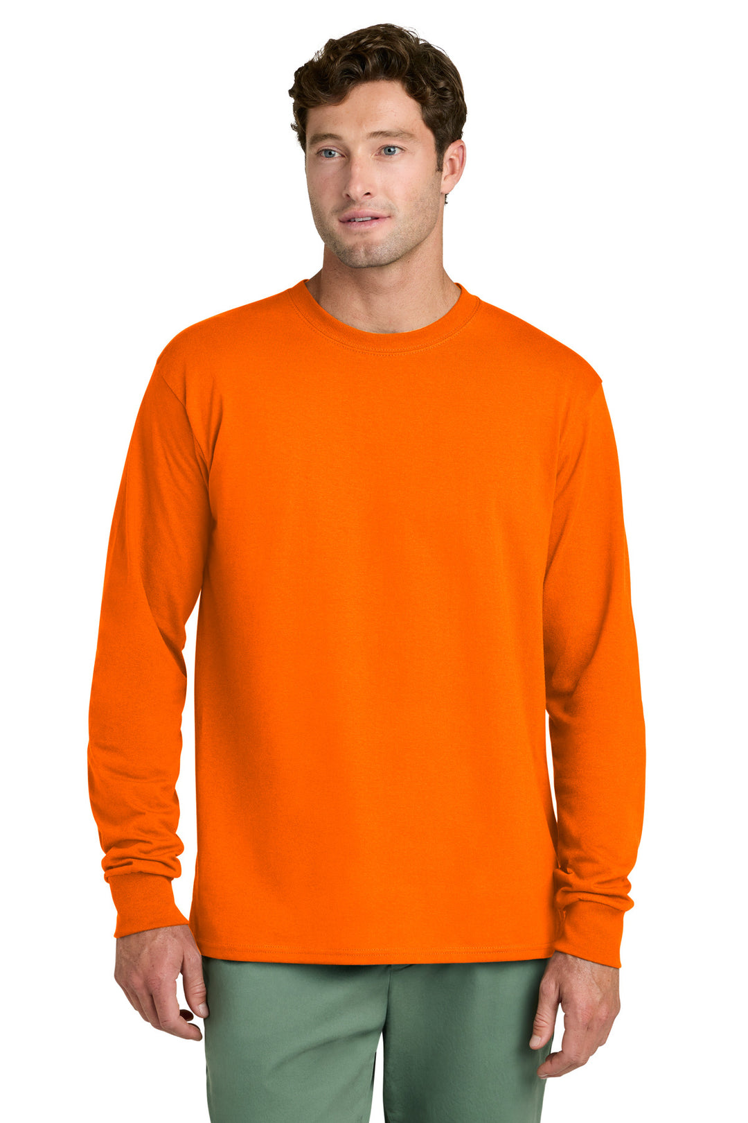 Port &amp; Co Long Sleeve Core Cotton Tee