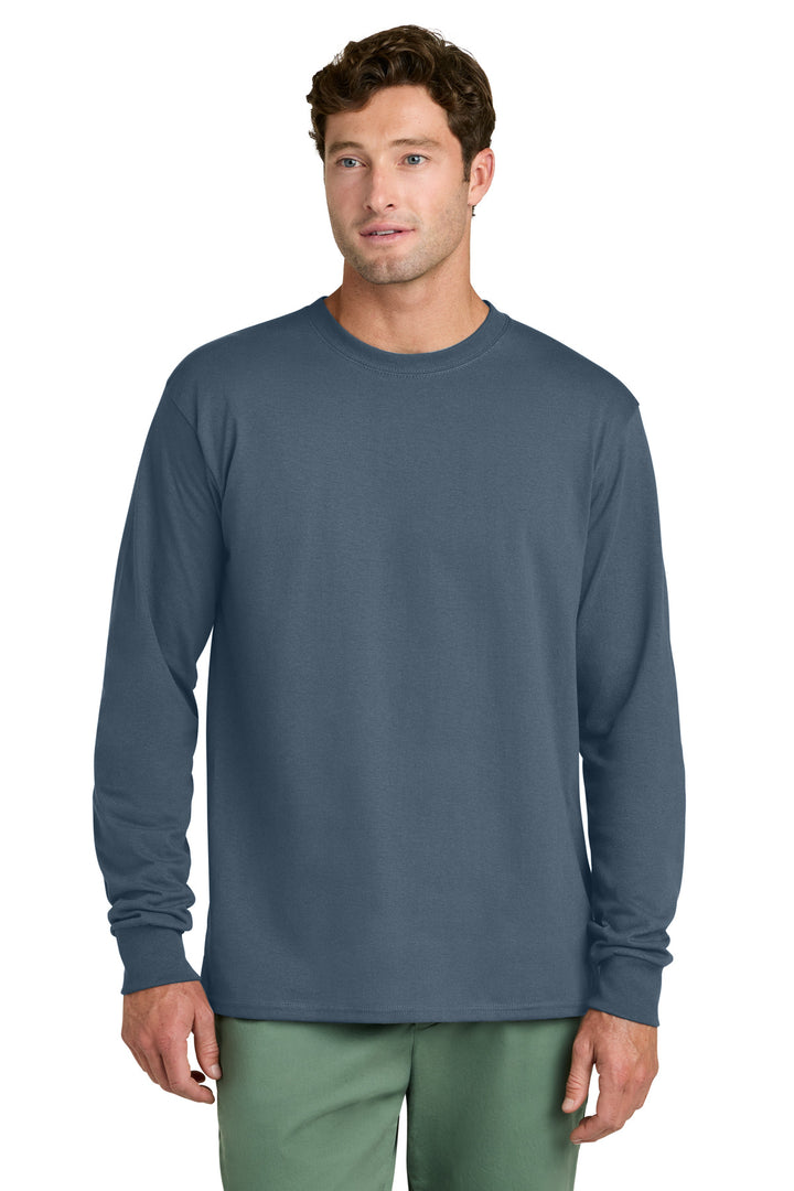 Port &amp; Co Long Sleeve Core Cotton Tee