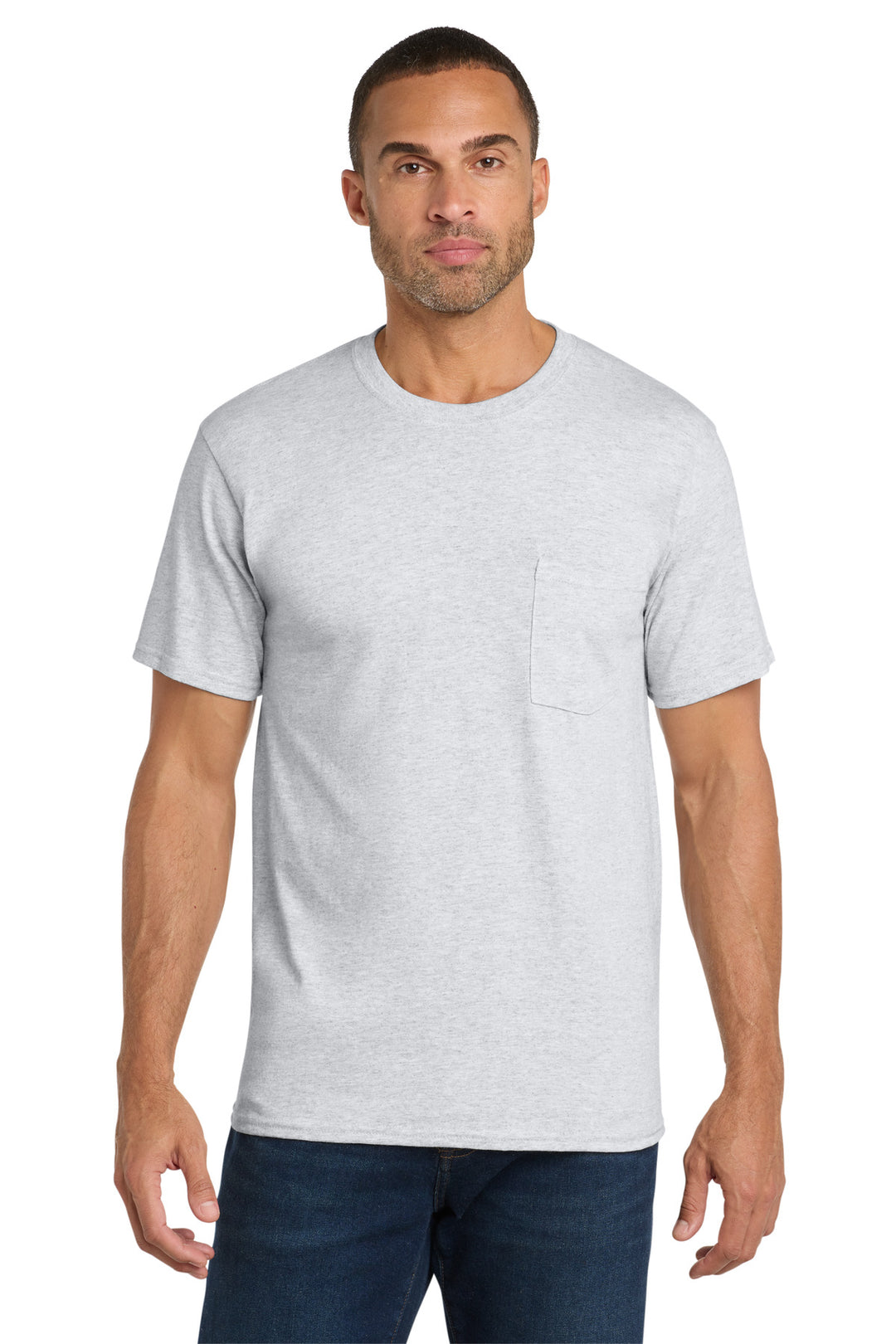 Port &amp; Co PC54P Core Cotton Pocket Tee