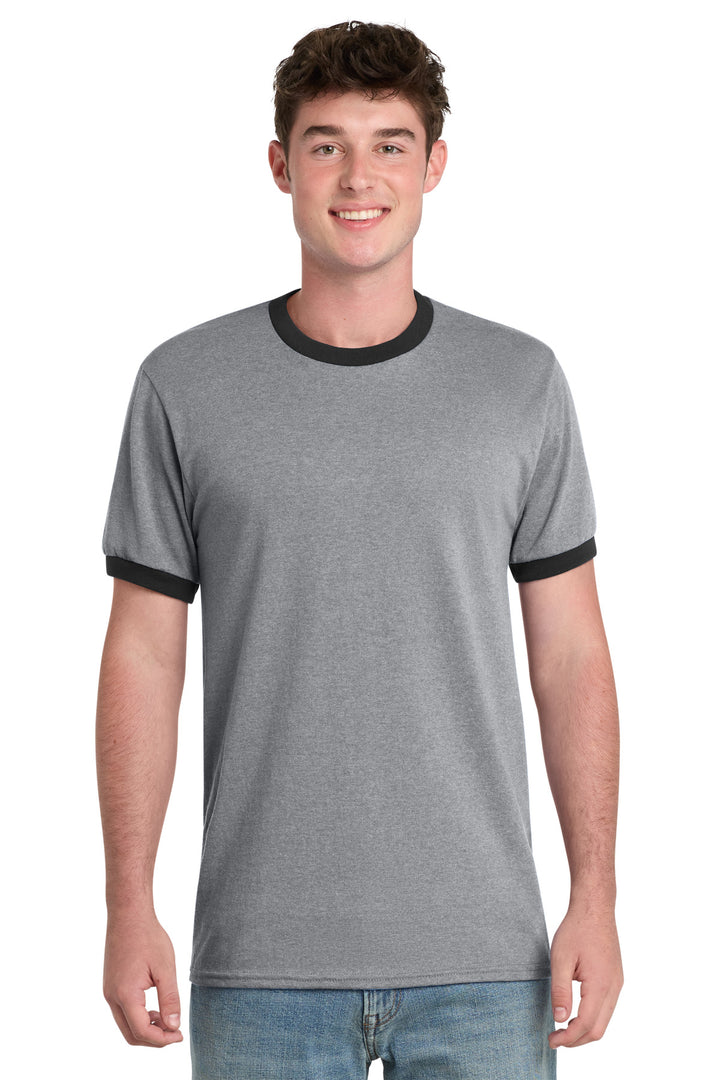 Port &amp; Co PC54R Core Cotton Ringer Tee
