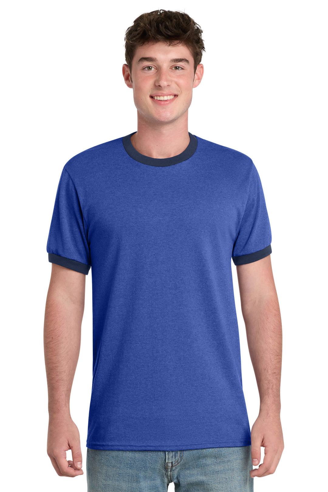 Port &amp; Co PC54R Core Cotton Ringer Tee