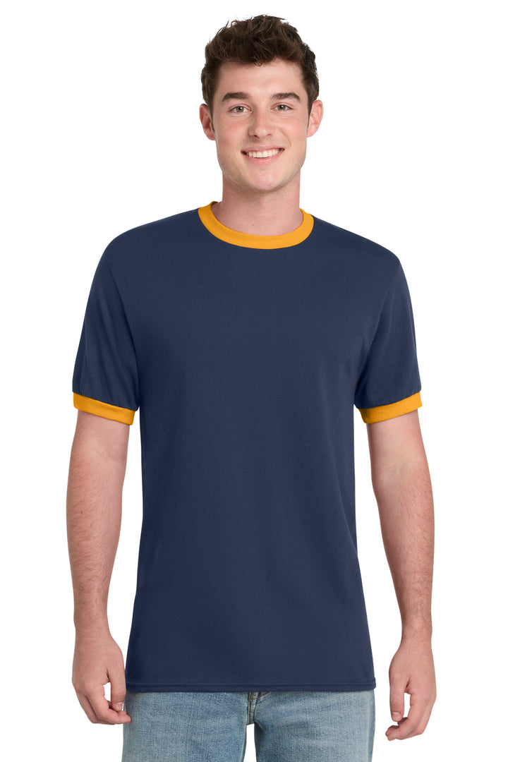 Port &amp; Co PC54R Core Cotton Ringer Tee
